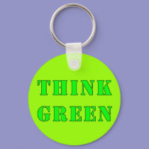 Think Green Keychain by MidnightAkita Think Green Keychain