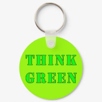 Think Green Keychain