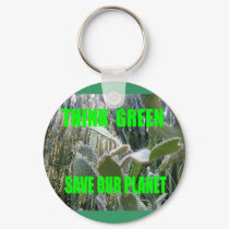Think Green keychains