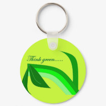 Think Green Keychain by cleosclassics Think Green Keychain