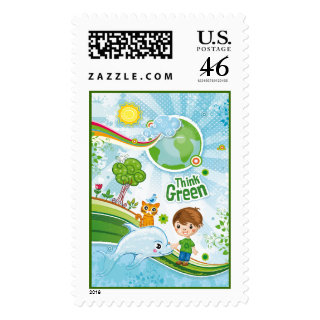 Think Green Kids Stamp