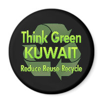 Think Green Kuwait magnets by FlagStore Think Green Kuwait magnets
