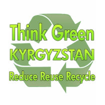 Think Green Kyrgyzstan t-shirts by FlagStore Think Green Kyrgyzstan t-shirts
