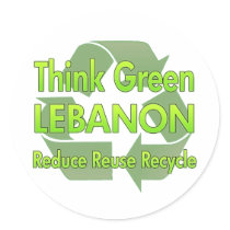 Think Green Lebanon Stickers