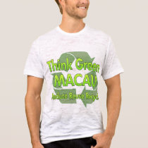 Think Green Macau t-shirts by FlagStore Think Green Macau t-shirts