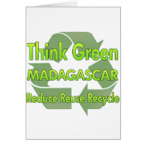 Think Green Madagascar cards by FlagStore Think Green Madagascar cards