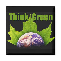 Think Green magnets by photoinspiration Think Green magnets