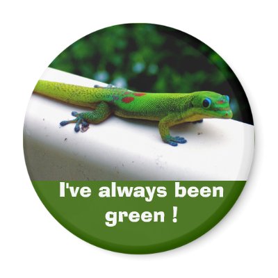"Think Green" magnet by Rebecca_Reeder