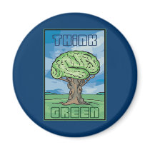 Think Green Refrigerator Magnet