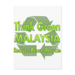 Think Green Malaysia Postcards