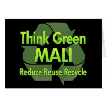 Think Green Mali cards by FlagStore Think Green Mali cards