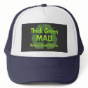 Think Green Mali hats by FlagStore Think Green Mali hats