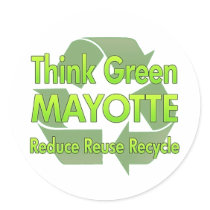 Think Green Mayotte stickers
