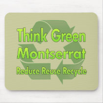 Think Green Montserrat mousepads