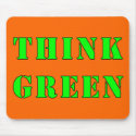 Think Green Mousepad by MidnightAkita Think Green Mousepad