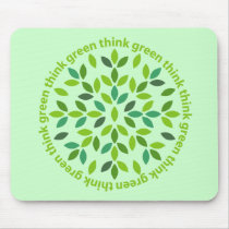 Think Green Mousepad by teeboutique Think Green Mousepad