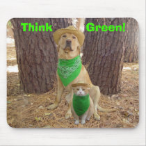 Think Green! mousepads by myrtieshuman Think Green! mousepads