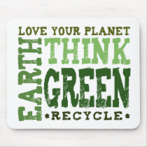 THINK GREEN - mousepad by twilight_cat THINK GREEN - mousepad