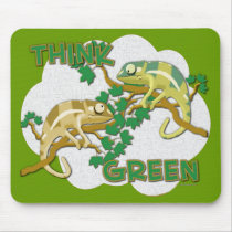 Think Green Mousepad by JenniesDesigns Think Green Mousepad