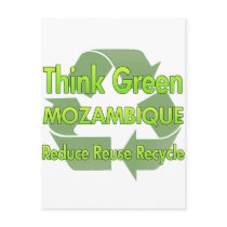 Think Green Mozambique postcards by FlagStore Think Green Mozambique postcards