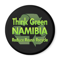 Think Green Namibia magnets by FlagStore Think Green Namibia magnets
