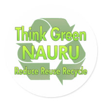Think Green Nauru stickers