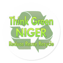 Think Green Niger stickers