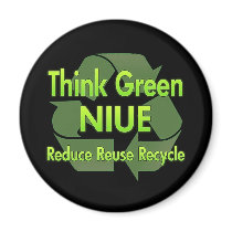 Think Green Niue magnets by FlagStore Think Green Niue magnets