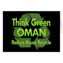 Think Green Oman cards