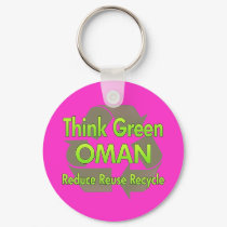 Think Green Oman keychains by FlagStore Think Green Oman keychains