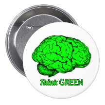 Think GREEN Pinback Buttons