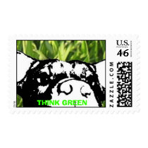 THINK GREEN POSTAGE STAMP