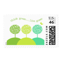think green postage stamp