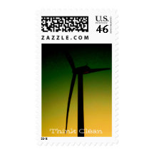 Think Green Postage Stamp