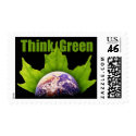 Think Green postage stamps by photoinspiration Think Green postage stamps