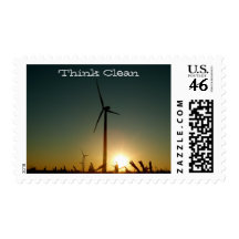 Think Green Postage Stamps