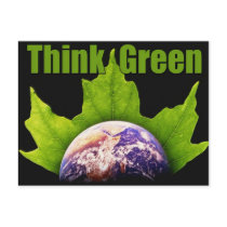 Think Green postcards by photoinspiration Think Green postcards