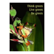 Think Green poster posters by photoinspiration Think Green poster posters