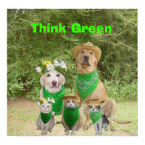 Think Green posters