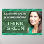 THINK GREEN Poster (extra small)