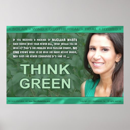 Think Green Poster (small)