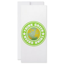 Think_Green Personalized Rack Card