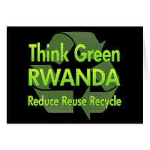 Think Green Rwanda cards by FlagStore Think Green Rwanda cards