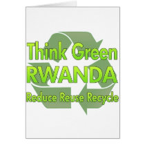 Think Green Rwanda cards by FlagStore Think Green Rwanda cards
