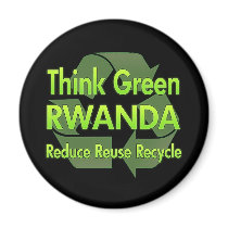 Think Green Rwanda magnets by FlagStore Think Green Rwanda magnets