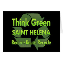 Think Green Saint Helena cards