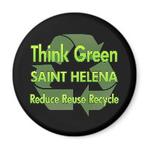 Think Green Saint Helena magnets by FlagStore Think Green Saint Helena magnets