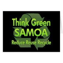 Think Green Samoa cards