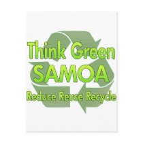 Think Green Samoa postcards