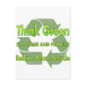 Think Green Sao Tome And Principe postcards
